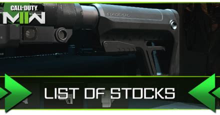 otrezat stock|List of Stocks in Modern Warfare 2 and Warzone 2